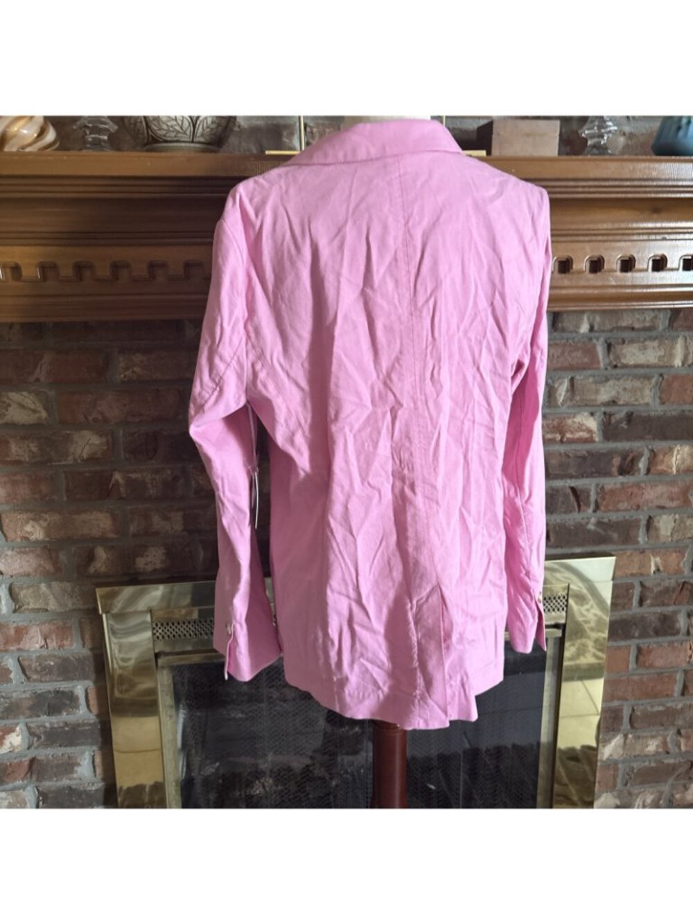 Lauren Conrad Linen Blend  Pink One Button Jacket Size Large NWT - Picture 3 of 7